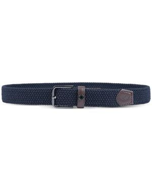 Paul & Shark Ceinture À Design Tressé - Blue