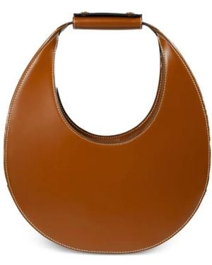 STAUD Mini Moon Schultertasche - Braun