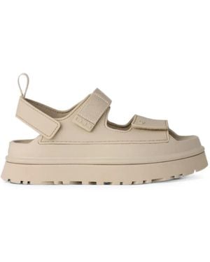 UGG Goldenglow Touch-Strap Sandals - Natural