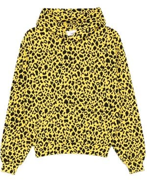 Coperni Hoodie Met Luipaardprint - Geel