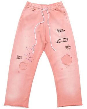 PALY Alta Cienega Distressed Track Trousers - Pink