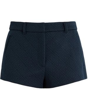 CASABLANCA Logo-Jacquard Mini Shorts - Blue