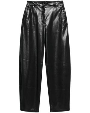 Pinko Pantaloni Effetto Pelle - Nero