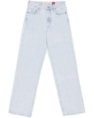 Superdry Jeans Met Wijde Pijpen - Wit