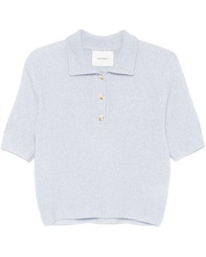 Lisa Yang Polo Masy A Maniche Corte - Bianco
