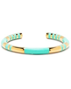 Aurelie Bidermann Pulsera Positano con detalle esmaltado - Azul