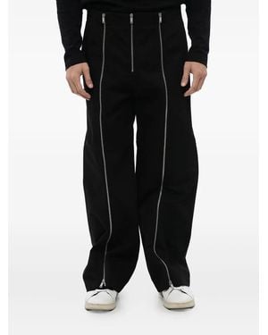 Jil Sander Zip-Detailed Regular Trousers - Black