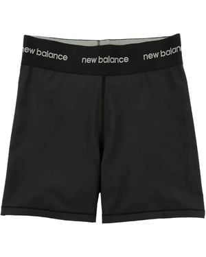 New Balance Short À Taille Élastiquée - Noir