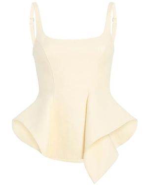 KHAITE Peplum Top - White