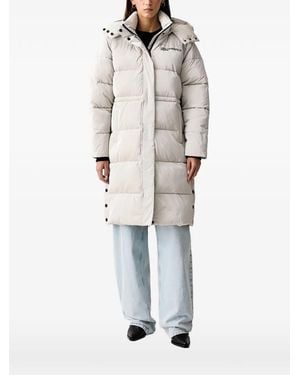 KARL LAGERFELD Logo-Print Puffer Jacket - White