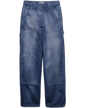 Ferragamo Electric Cargo Trousers in Blue | Lyst