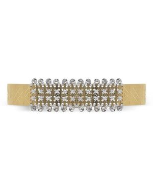 L'EIGHT STUDIO Micro-Stud Panel Rigid Bracelet - White
