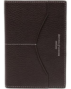 Aspinal of London Hudson Passport Cover - Black
