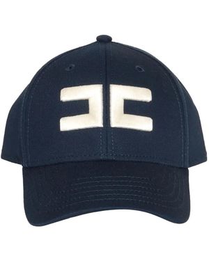 ハット ELISABETTA FRANCHI Woman Hat Blue CL06F DC8 Elisabetta Franchi Gloves and Hats for Women