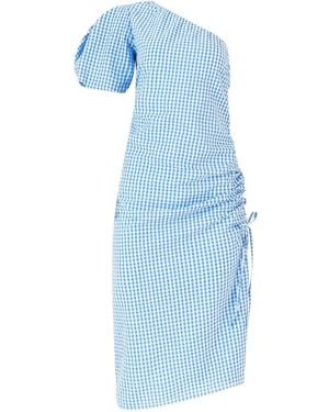 Rosie Assoulin Robe Mi-Longue À Une Épaule - Bleu