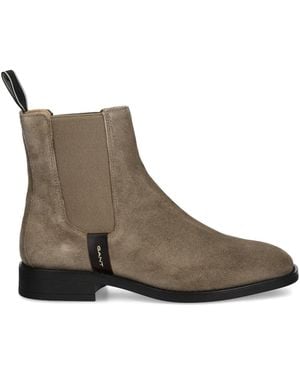 GANT Elasticated-Panel Boots - Brown