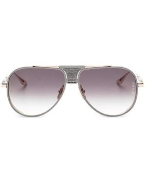 Dita Eyewear Lunettes De Soleil À Monture Pilote - Metallic