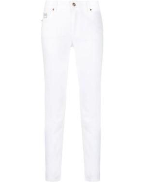 Versace Jeans Couture Logo-Patch Skinny Jeans - White