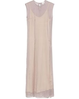 Alysi Maxikleid Aus Chiffon - Lila