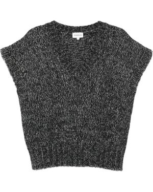 P.A.R.O.S.H. V-Neck Short-Sleeve Top - Black