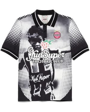 Kidsuper X Ronaldinho Soccer Jersey Polo Shirt - Black