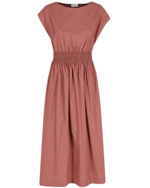 Roberto Collina Crew-Neck Midi Dress - Pink