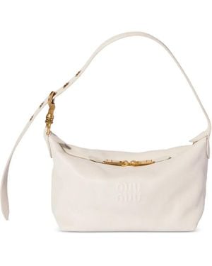 Miu Miu Spirit Nappa Leather Bag - White