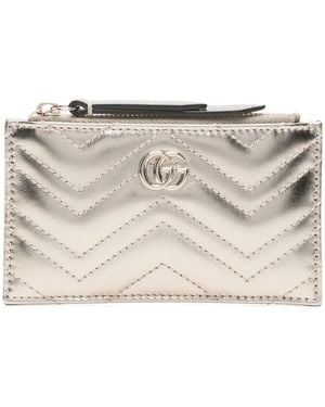 Gucci Chevron Gg Wallet - Natural