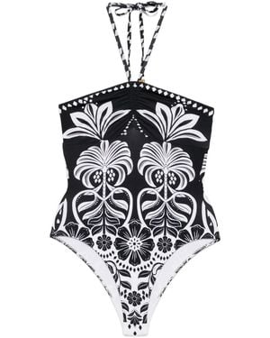 FARM Rio Costume Da Bagno Con Stampa - Bianco