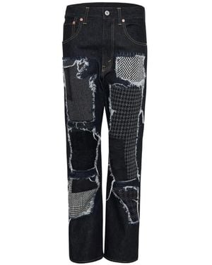 Junya Watanabe Patchwork-Design Jeans - Black