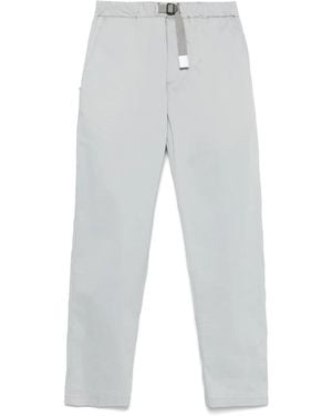 White Sand Belted Chino Trousers - Grey