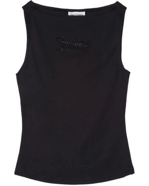 Juicy Couture Top Con Logo - Nero