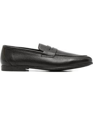 Canali Penny Leather Loafers - Blanco