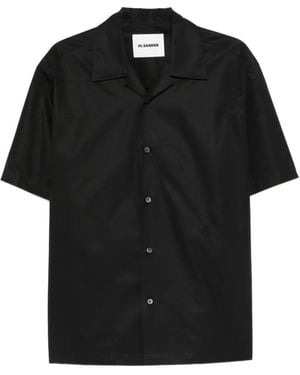 Jil Sander Chemise Boutonnée À Manches Courtes - Black