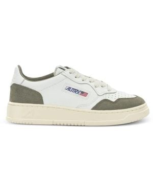 Autry Medalist Panelled Sneakers - White