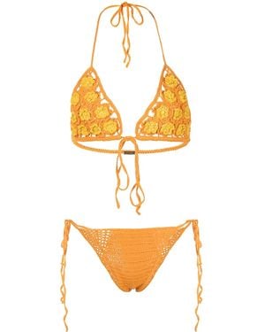 Cult Gaia Alivia Bikini Bottoms - Metallic