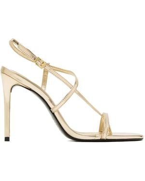 SCHUTZ SHOES Sandali Azure Metallizzati - Bianco