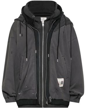 Maison Mihara Yasuhiro Triple-Layered Hoodie - Black
