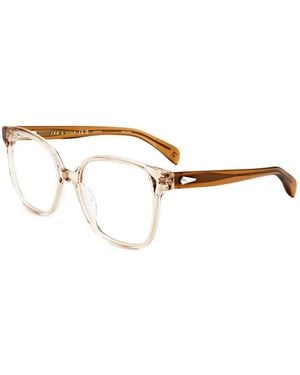 Rag & Bone Square-Frame Glasses - Metallic