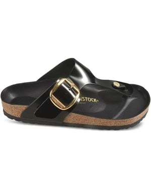 Birkenstock Gizeh Buckle-Detail Sandals - Black