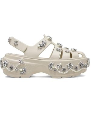 Crocs™ X Simone Rocha Embellished Platform Sandals - White