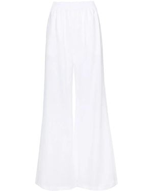 Fabiana Filippi Wide-Leg Linen Trousers - White