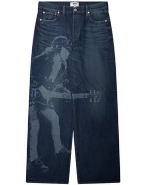Junya Watanabe X Ac/Dc Jeans Dritti - Blu