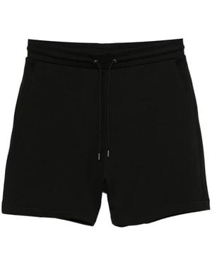 Michael Kors Drawstring Logo-Patch Shorts - Black