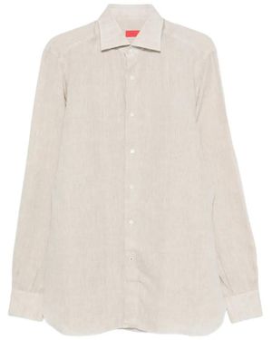 Isaia Buttoned Long-Sleeve Shirt - White