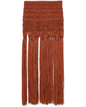 Alanui Ray Of Light Mini-Rok - Bruin