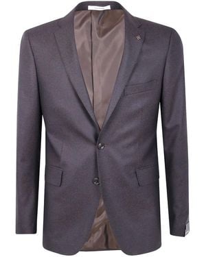 Tagliatore Two-Button Wool Blazer - Blue