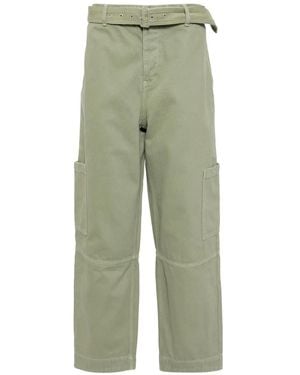 Maison Kitsuné Belted Utility Trousers - Green