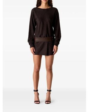 Christopher Esber Magyar Backless Mini Dress - Black