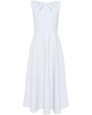 Roland Mouret Crepe Midi Dress - White